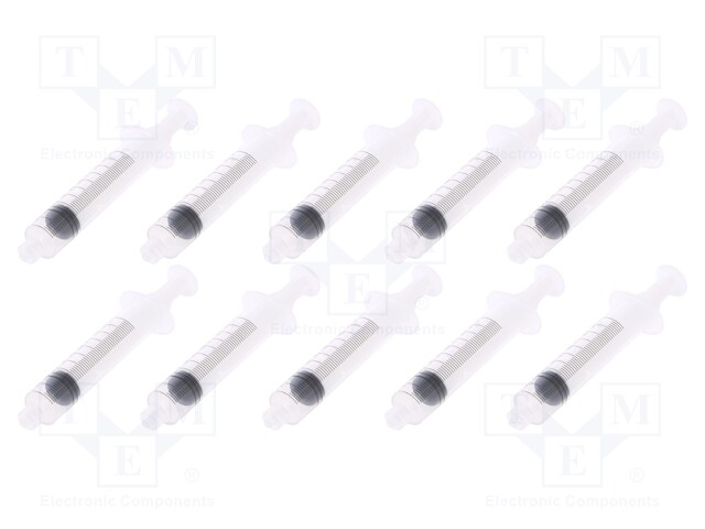 RUISKU - 10ML - LÄPINÄKYVÄ - LUER LOCK - POLYPROPYLEENI - 10KPL - Jakelulaitteet ja lisätarvikkeet - FIS-10CC-10PK - 1
