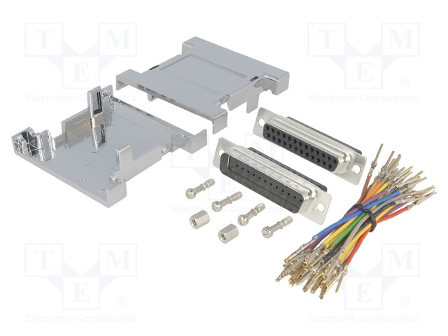 SOVITUS: ADAPTERI - D-SUB 25PIN UROS,D-SUB 25PIN NAARAS - D liittimet - GA-2525-MF-M-K - 1