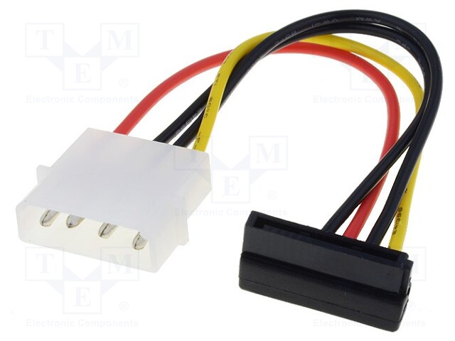 ADAPTERI - MOLEX-UROS-SATA-KULMAPISTOKE - 0,15M - Tietokonetarvikkeet - muut - SATA-PS-15K - 1