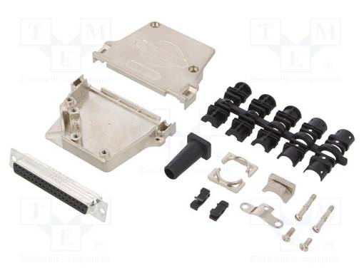 LIITIN: D-SUB - PIN: 37 - PISTOKE - NAARAS - JUOTETTAVA - JOHTOON - MUSTA - D liittimet - DTPK-M-37-DMS-K - 1