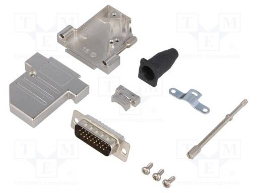 LIITIN: D-SUB - PIN: 26 - PISTOKE - UROS - JUOTETTAVA - JOHTOON - MUSTA - D liittimet - DTSL15-SJSRGHDP26K - 1