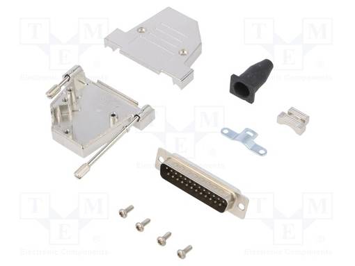 LIITIN: D-SUB - PIN: 25 - PISTOKE - UROS - JUOTETTAVA - JOHTOON - MUSTA - D liittimet - DTSL25LJSRGSDBPK - 1