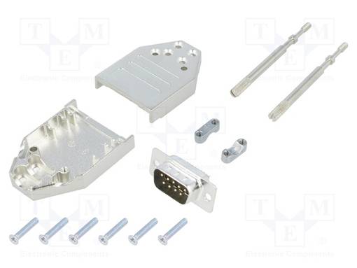 LIITIN: D-SUB - PIN: 9 - PISTOKE - UROS - JUOTETTAVA - JOHTOON - D liittimet - DTZI09-DMP-K - 1