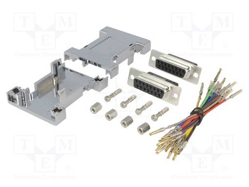 SOVITUS: ADAPTERI - D-SUB 15PIN NAARAS,MOLEMMIN PUOLIN - D liittimet - GA-1515-FF-M-K - 1