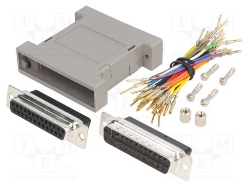 SOVITUS: ADAPTERI - D-SUB 25PIN UROS,D-SUB 25PIN NAARAS - D liittimet - GA-2525-MF-LG-K - 1