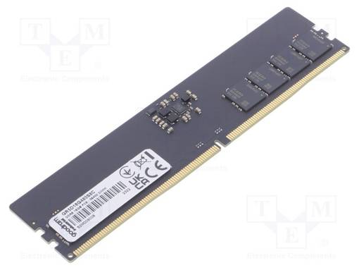 DRAM MUISTI - DDR5 DIMM - 4800MHZ - 1,1VDC - TEOLLISUUS-2GX8 - 0÷85°C - Muistikammat - GR5D16G480S8C-SBQK - 1