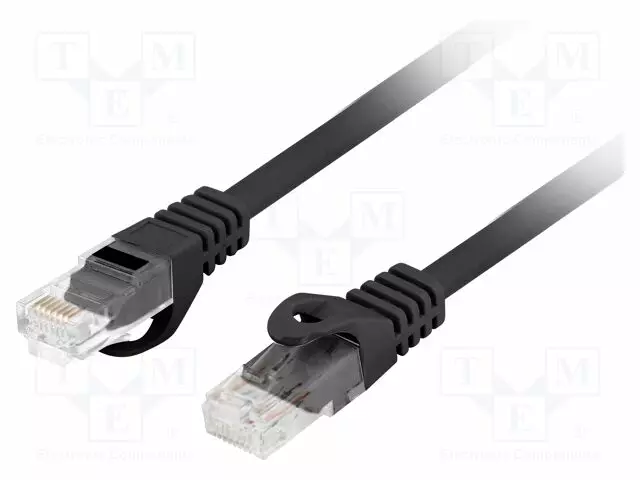 PATCH KAAPELI - U/UTP - CAT: 6 - RJ45-PISTOKE,MOLEMMIN PUOLIN - LANKA - CU - RJ45 Ethernet kaapelit - PCU6-10CU-2000-BK - 1