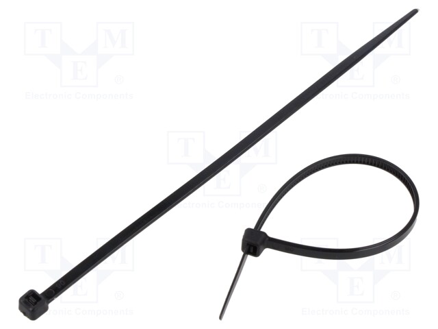 NIPPUSIDE - L: 250MM - W: 3,6MM - MUSTA - POLYAMIDI - 176N - ØMAKS: 65MM - Nippusiteet - TT3.6X250BK - 1