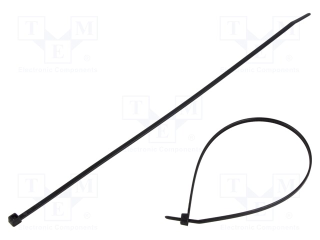 NIPPUSIDE - L: 260MM - W: 3,3MM - POLYAMIDI - 180N - MUSTA - ØMAKS: 65MM - Nippusiteet - T30LR-PA66HS-BK - 1