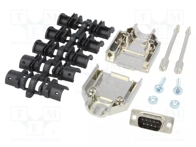 LIITIN: D-SUB - PIN: 9 - PISTOKE - UROS - JUOTETTAVA - JOHTOON - MUSTA - D liittimet - DTPK-M-09-DBP-K - 1