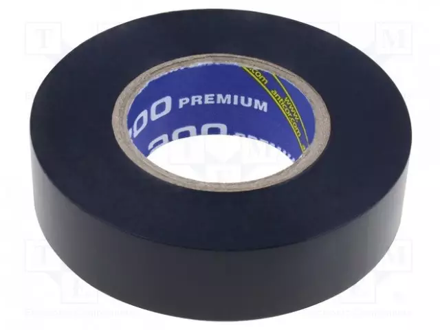 ERISTYSTEIPPI - W: 19MM - L: PAKS.: 0,18MM - MUSTA - 260% - Eristysteipit ja -nauhat - ANC-200P-19-18BK - 1