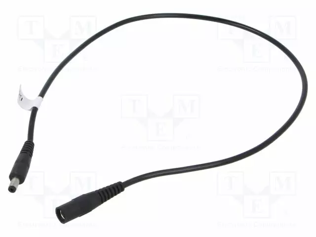 KAAPELI - 1X0,5MM2 - DC 5,5/2,1 PISTORASIA,DC 4,8/1,7 LIITIN - DC virtakaapelit - P48-C21-C050-050BK - 1