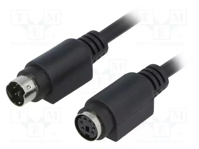KAAPELI - PS/2-PISTORASIA,PS/2-PISTOKE - 5M - MUSTA - 1: 1-YHTEYS - Tietokonekaapelit ja -adapterit - CAB-PS2WG5-BK - 1