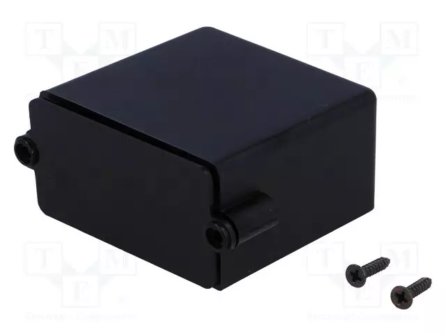 KOTELO: HÄLYTYKSEEN - X: 55MM - Y: 56MM - Z: 30MM - ABS - MUSTA - PANEELI - Hälytyslaitteiden ja antureiden kotelot - ABS-18BK - 1