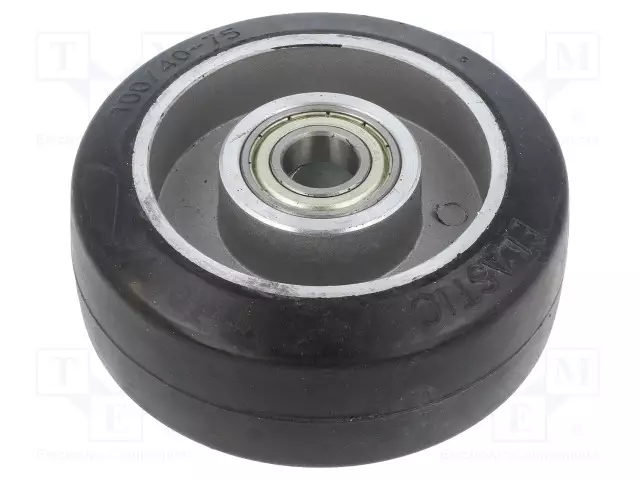 KULJETUSPYÖRÄ - Ø: 100MM - W: 40MM - 200KG - KUMI - SHORE-KOVUUS: 70 - ALGE - Kuljetuspyörät - ALGE-10015K - 1