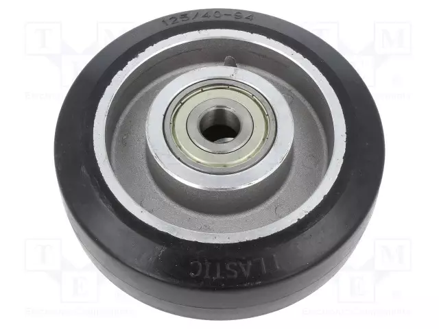 KULJETUSPYÖRÄ - Ø: 125MM - W: 40MM - 250KG - KUMI - SHORE-KOVUUS: 70 - ALGE - Kuljetuspyörät - ALGE-12515K - 1