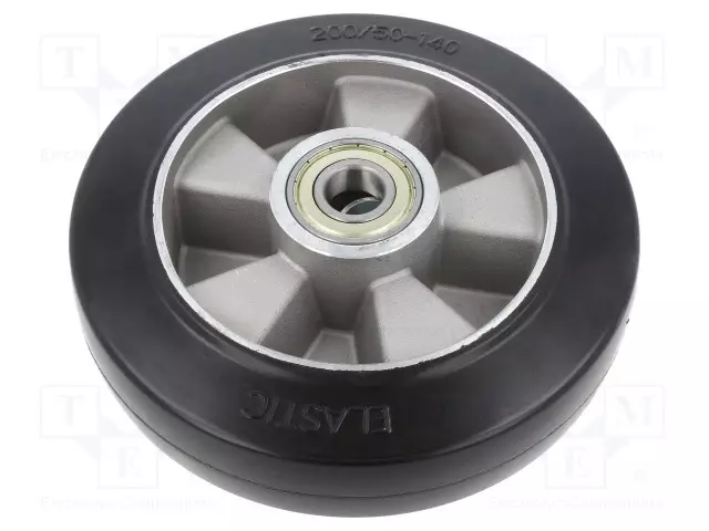 KULJETUSPYÖRÄ - Ø: 200MM - W: 50MM - 450KG - KUMI - SHORE-KOVUUS: 70 - ALGE - Kuljetuspyörät - ALGE-20020K - 1