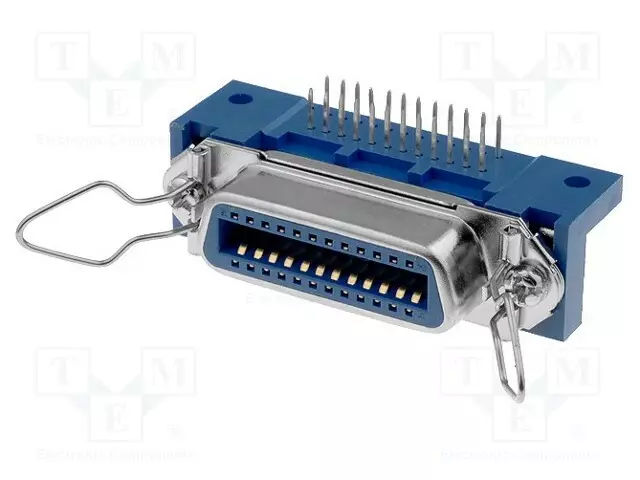 LIITIN: CENTRONICS - N LIITINAARAS - PIN: 24 - THT - 90° KULMA - Centronics liittimet - CENTR-124K - 1