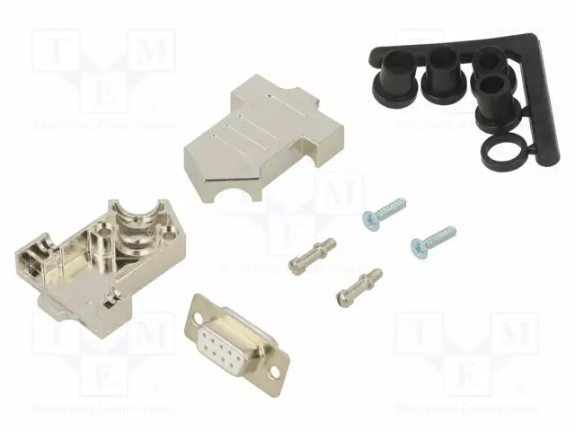 LIITIN: D-SUB - PIN: 9 - PISTOKE - NAARAS - JUOTETTAVA - JOHTOON - D45NT - D liittimet - D45NT09-M-DBS-W-K - 1