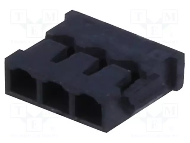 LIITIN: JOHTO-LEVY - PISTOKE - NAARAS - PIN: 3 - 2A - 50V - IDC - JOHTOON - Signaaliliittimet rasteri 1,20mm - 12CHA403BK - 1