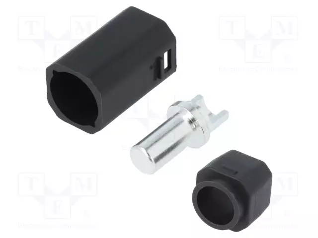 LIITIN: VIRTA- DC - PISTOKE - UROS - AS250 - 90A - 500V - PIN: 1 - SUORA - DC liittimet - AS250M-BLACK - 1