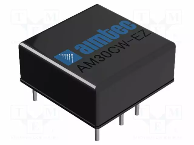 DC/DC MUUNNIN - 30W - TULOJÄNNITE 18÷75VDC - LÄHTÖJÄNNITE 5VDC - ILÄH: 6A - DIP6 - 1,5KV - DC/DC muuntimet - AM30CW-4805SEZ-K - 1