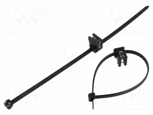 NIPPUSIDE - KIINNIKKEELLÄ,REUNAAN ASENNETTAVA - L: 200MM - W: 4,6MM - Nippusiteet - T50ROSEC4A-W-BK - 1