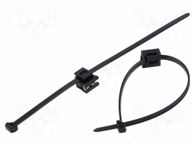 NIPPUSIDE - L: 200MM - W: 4,6MM - MUSTA - POLYAMIDI - 225N - ØMAKS: 45MM - Nippusiteet - T50ROSEC5B-BK - 1