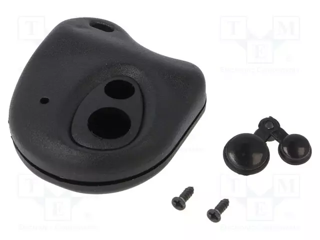 PAINIKEKOTELO - X: 43MM - Y: 50MM - Z: 13MM - ABS - Kauko-ohjaimien painikekotelot - P-25BK - 1