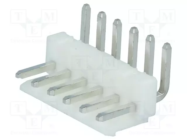 LIITIN: JOHTO-LEVY - PISTORASIA - UROS - NS39 - PIN: 6 - 7A - 250V - THT - Signaaliliittimet rasteri 3,96mm - NS39-W6K - 1