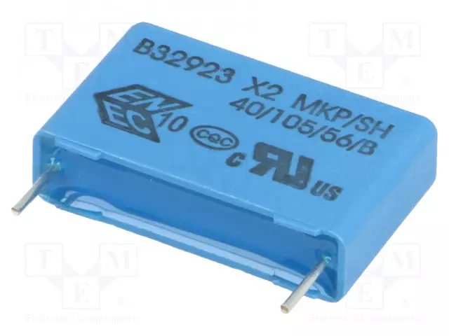 POLYPROPYLEENIKONDENSAATTORI - X2 - 330NF - 7X16X26,5MM - THT - ±10% - Muovikondensaattorit - B32923D3334K - 1
