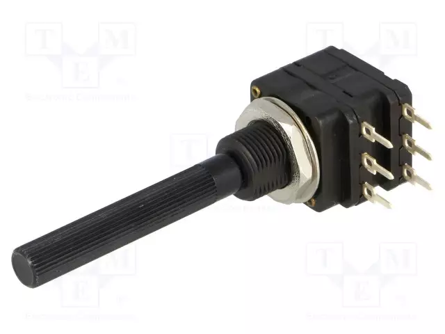 POTENTIOMETRI: AKSIAALINEN - YKSIKIERROS - 470KOHM - 200MW - THT - 6MM - Hiilipotentiometrit - 6PSI-470K - 1