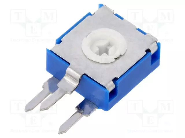 POTENTIOMETRI: ASENNUS - YKSIKIERROS,SEISOVA - 500KOHM - 0,15W - ±20% - Trimmerit - THT - CA9MH-500K - 1