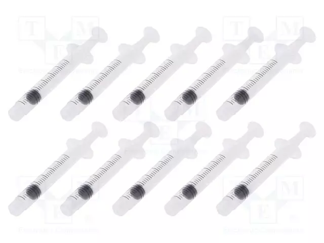 RUISKU - 3ML - LÄPINÄKYVÄ - LUER LOCK - POLYPROPYLEENI - 10KPL - Jakelulaitteet ja lisätarvikkeet - FIS-3CC-10PK - 1