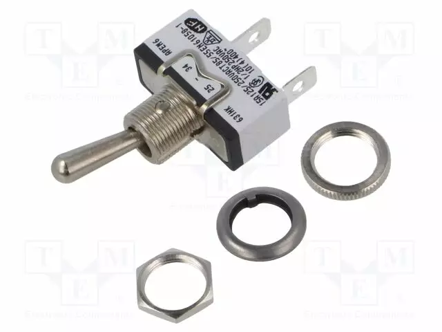 VIPUKYTKIN - ASENNOT: 2 - SPST - ON-OFF - 15A/250VAC - 15A/12VDC - 600H - Vipukytkimet - 631H2K - 1