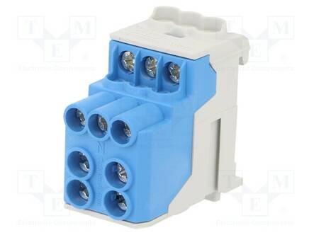 LIITIN: JAKOPALA - 101A - 1KV - DIN-KISKOLLE - RUUVI TERMINAALI - TS35 - Kiskoliittimet - SDB100BL - 1