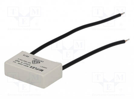 POLYPROPYLEENIKONDENSAATTORI - 220NF - 26,5X7,5X15,5MM - THT - Muovikondensaattorit - WXP-224K-L - 1