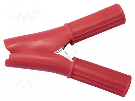 HAUENLEUKA - 50A - LEVITYSALUE: MAX.29MM - KOK.PIT: 79MM - PUNAINEN - Krokotiili klipsit - BU-46A-2L - 1