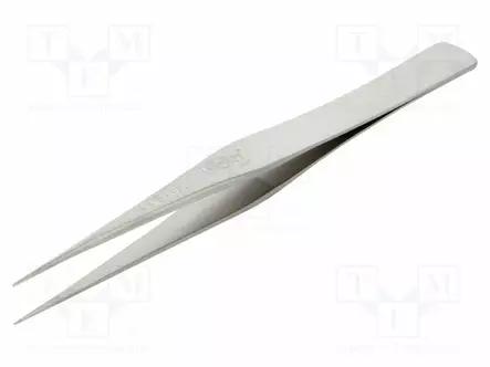 PINSETTI - 125MM - TARKKOIHIN TÖIHIN - TERÄN KÄRJEN MUOTO: TERÄVÄ - Tarkkuus-atulat ja pinsetit - WEL.AASASL - 1
