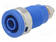 LABORATORY CONNECTOR: 4MM BANANA - SOCKET - 32A - BLUE - 32MM - Banaanijatkoliittimet - SEB6445NI-BL - 2