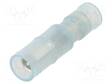 LIITIN: PYÖREÄ - NAARAS - Ø: 4MM - 2MM2 - PURISTETTAVA - ERISTETTY - Eristetyt liittimet - PC4020-F-BCL - 1