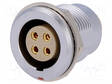 LIITIN: PYÖREÄT - 2B - N LIITINAARAS - PIN: 4 - JUOTETTAVA - 15A - LEMO liittimet - EGG.2B.304.CLL - 1