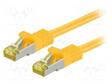 PATCH KAAPELI - S/FTP - CAT: 6A - RJ45-PISTOKE,MOLEMMIN PUOLIN - LANKA - RJ45 Ethernet kaapelit - SFTP7-CU-020YL - 1