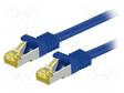 PATCH KAAPELI - S/FTP - CAT: 6A - RJ45-PISTOKE,MOLEMMIN PUOLIN - LANKA - RJ45 Ethernet kaapelit - SFTP7-CU-075BL - 1