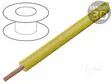 JOHTO - CU - 0,5MM2 - PVC - KAKSINKERTAINEN - KELTAINEN - 1000V - Yksisäikeiset asennuskaapelit - PJP-9007-YL - 1