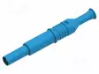 LABORATORY CONNECTOR: 4MM BANANA - PLUG - 36A - BLUE - INSULATED - Banaaniliittimet 4mm - PJP1061-BL - 2
