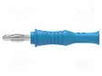 LABORATORY CONNECTOR: 4MM BANANA - PLUG - 36A - 30VAC - 60VDC - BLUE - Banaaniliittimet 4mm - PJP1069-PRO-BL - 1