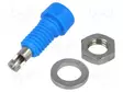LABORATORY CONNECTOR: 2MM BANANA - SOCKET - 10A - 60VDC - BLUE - 5MOHM - Banaanijatkoliittimet - PJP224-M5-I-BL - 1