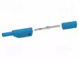 LABORATORY CONNECTOR: 2MM BANANA - PLUG - BLUE - Banaaniliittimet 4mm - PJP226-IEC-BL - 1