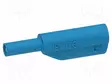 LABORATORY CONNECTOR: 2MM BANANA - PLUG - BLUE - Banaaniliittimet 4mm - PJP226-IEC-BL - 2